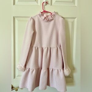 Janie and Jack Light Pink Textured Dress